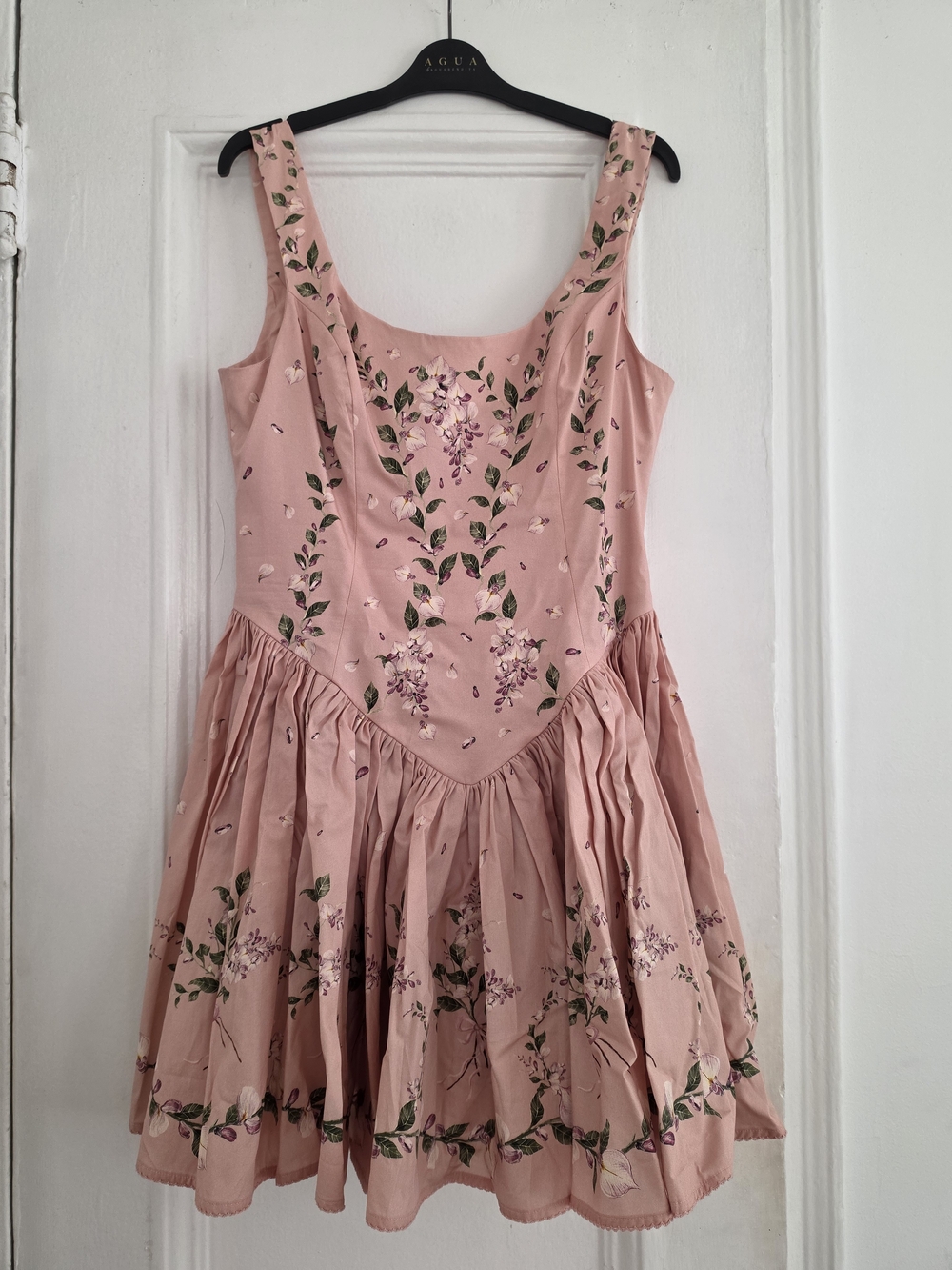 Agua Bendita Pink Green Floral Dess Unworn with tags - Picture 2 of 3